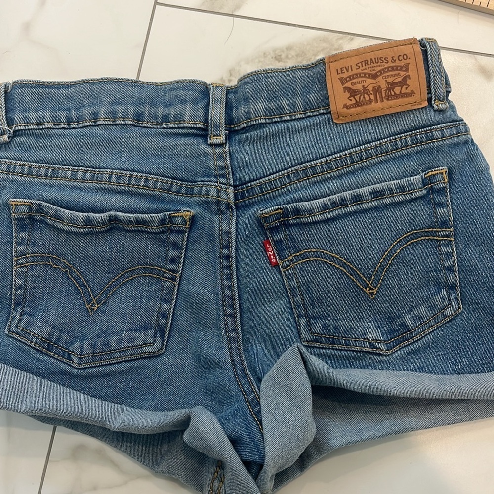 Levi’s youth Blue Denim Shorts - Picture 8 of 8